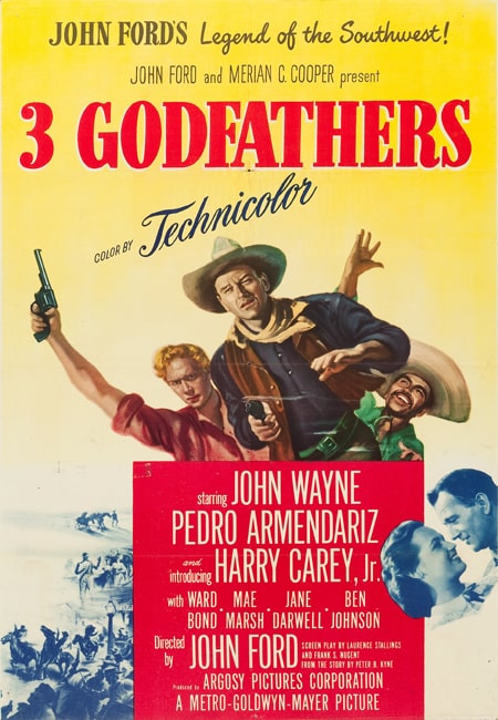 دانلود فیلم سه پدرخوانده دوبله فارسی Film 3 Godfathers 1948