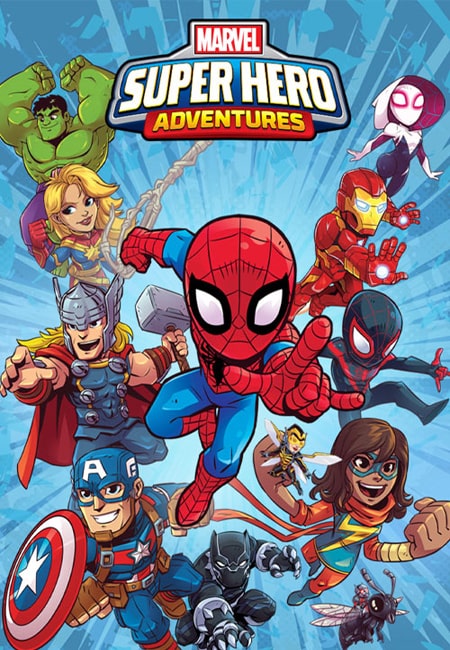 دانلود انیمیشن ماجراهای ابرقهرمانان مارول دوبله فارسی Marvel Super Hero Adventures 2017-2020